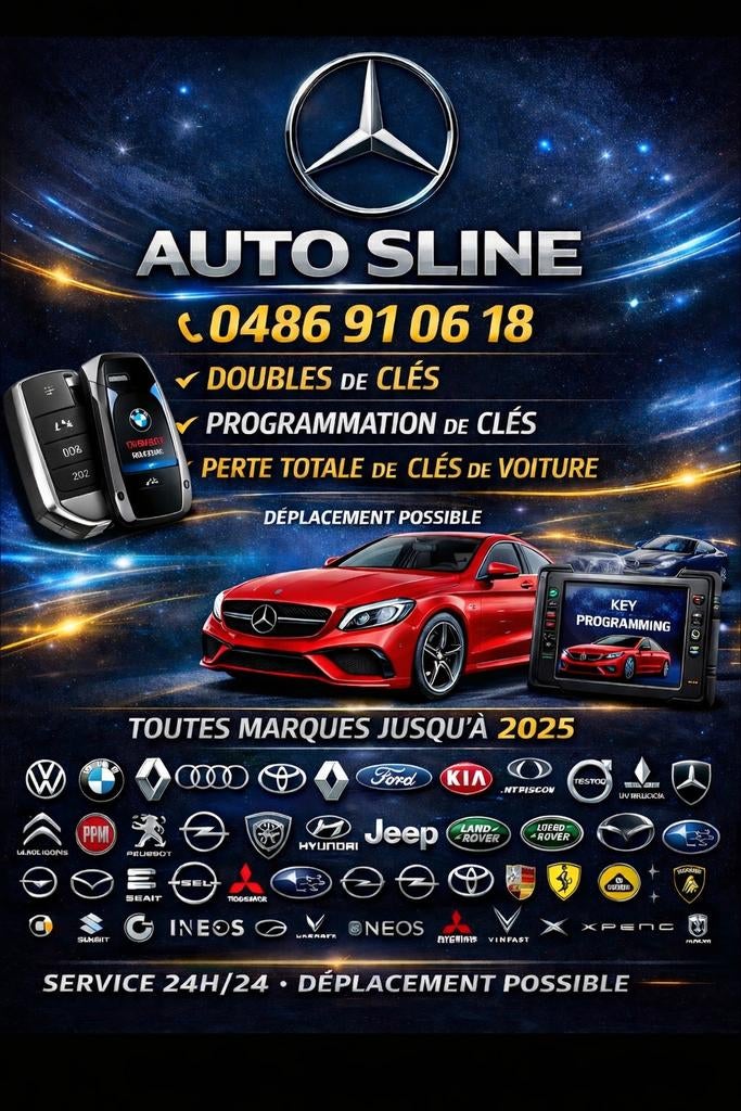 Double de clé programation, perte totale 0486 91 06 18, Service 24h/24, Autres travaux
