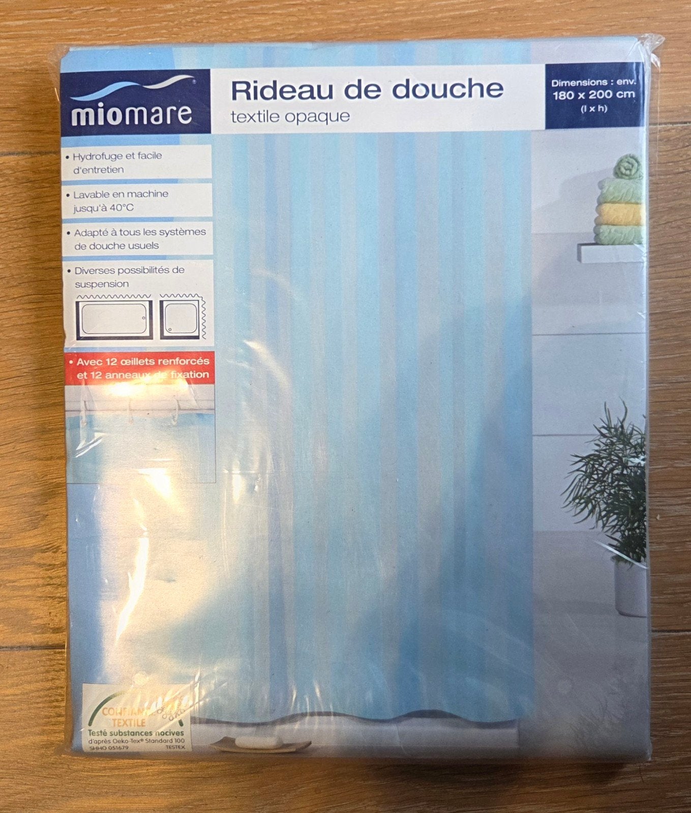douchegordijn nieuw, Ophalen