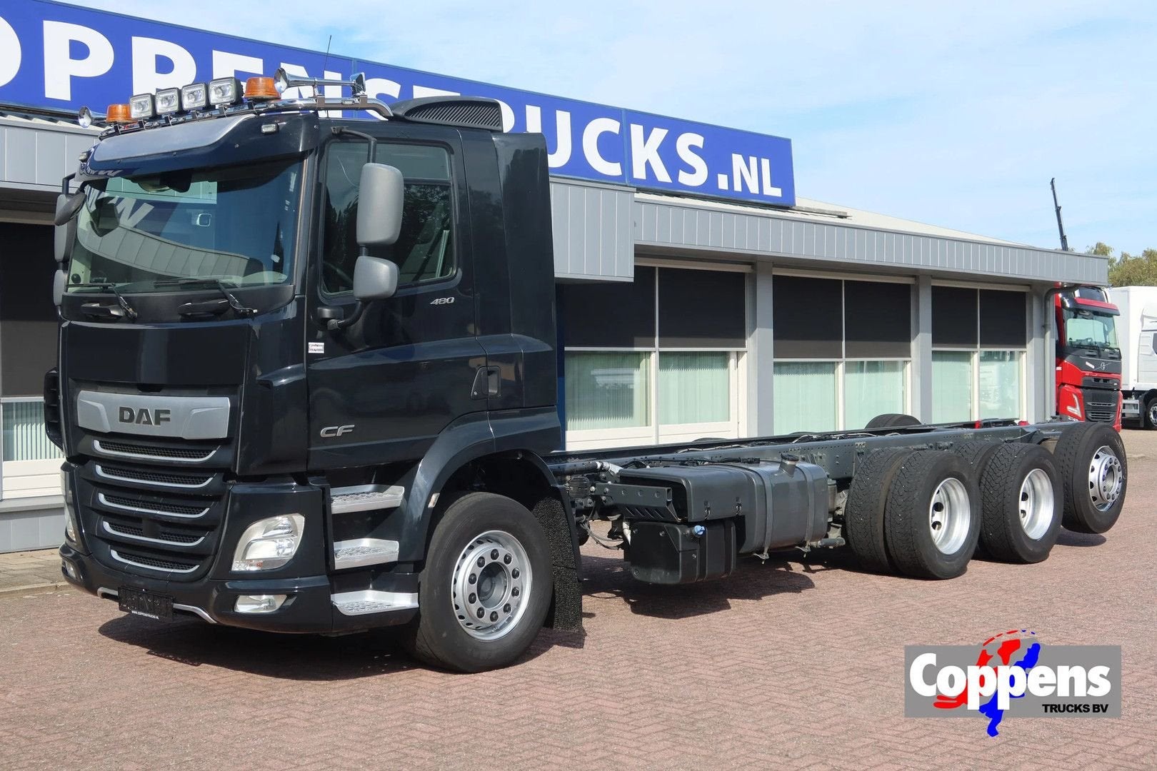 DAF CF 480 FAW Chassiscabine 2x PTO Engine+Gearbox, Auto's, Automaat, Zwart, Bedrijf, Daf