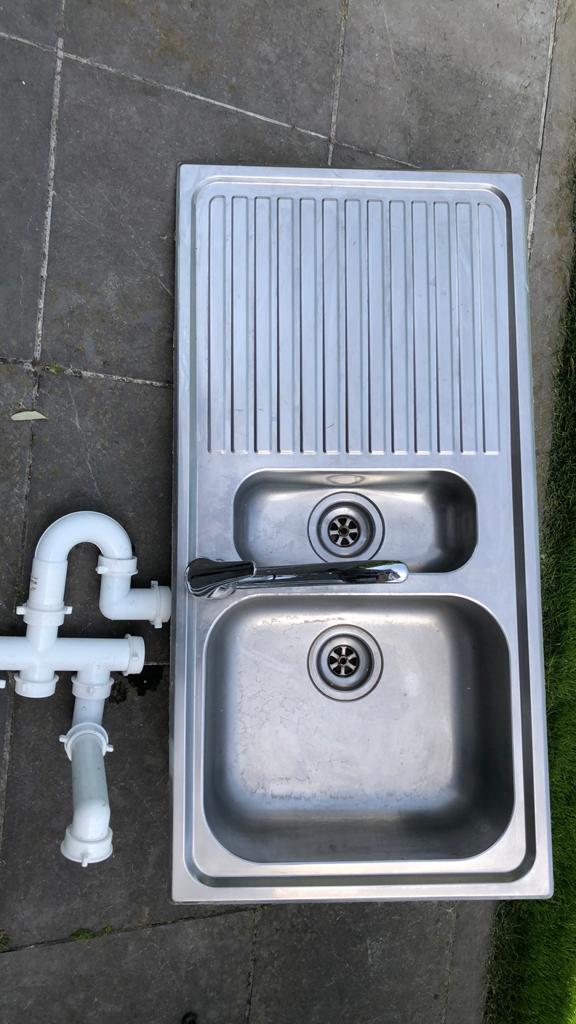 Spoelbak 100 x 50, Huis en Inrichting, Keuken | Keukenelementen, Ophalen, Zo goed als nieuw
