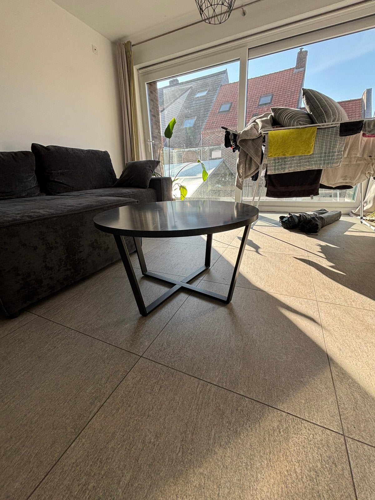 Salontafel, Huis en Inrichting, Ophalen, Gebruikt, Rond, 50 tot 100 cm