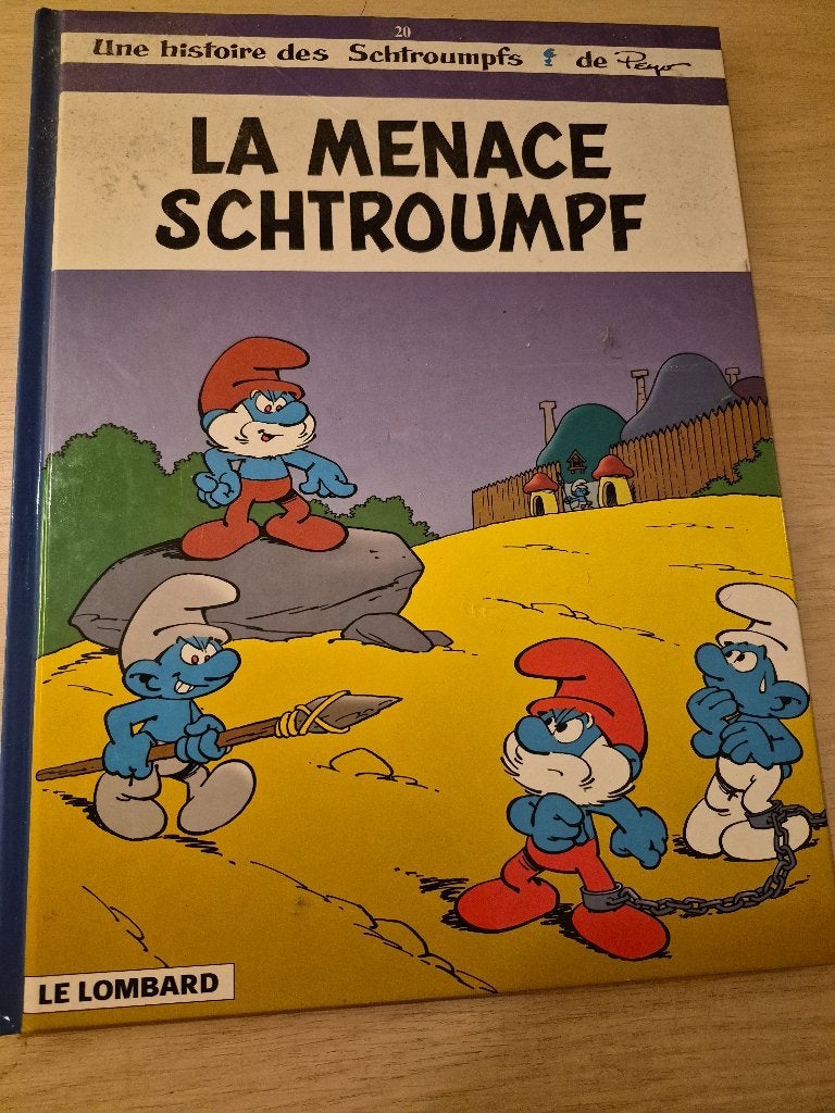 bande dessinée La Menace Schtroumpf, Livres, Peyo, Enlèvement ou Envoi, Une BD, Comme neuf
