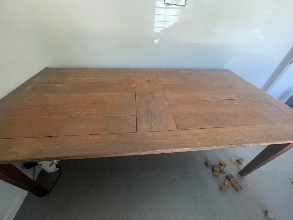 Houten tafel eik, Huis en Inrichting, Tafels | Statafels, Ophalen, Gebruikt