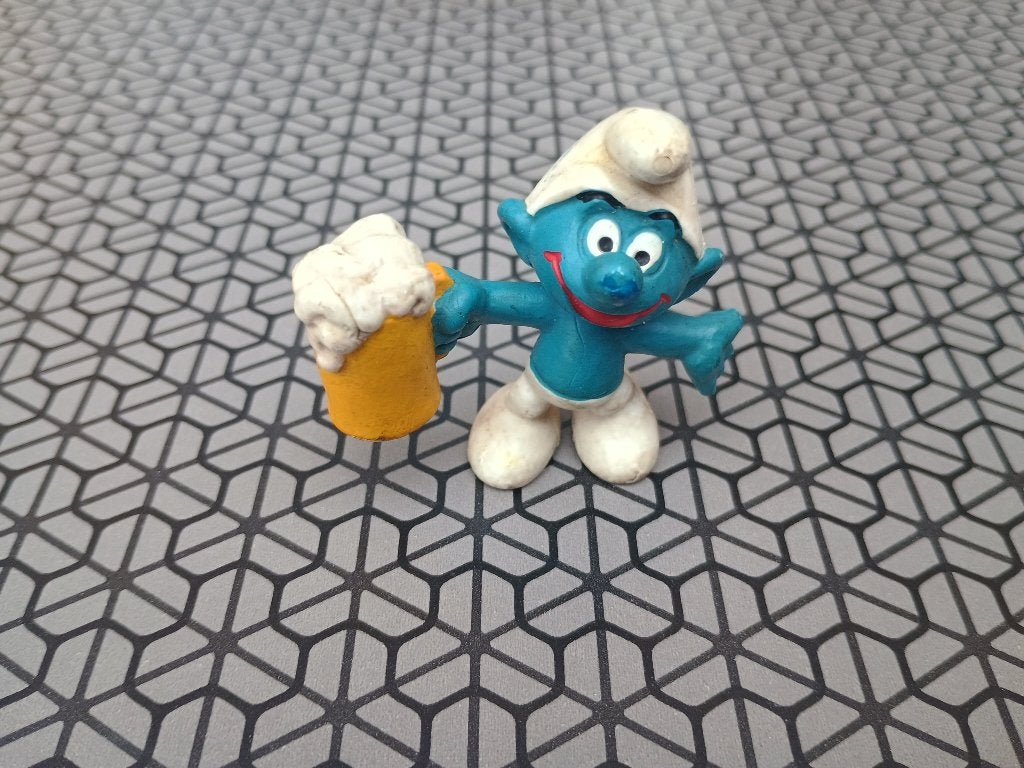 Schtroumpf à bière 2.0078, Collections, Schtroumpfs, Enlèvement ou Envoi, Utilisé, Autres Schtroumpfs, Poupée, Figurine ou Peluche