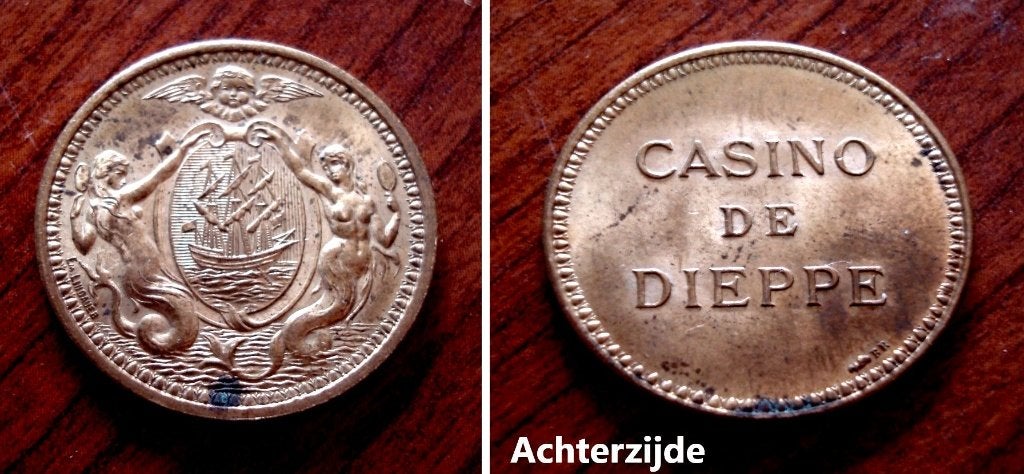 Casinojeton Dieppe (France), Verzenden, Brons