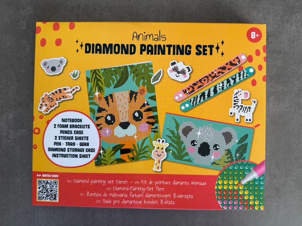 Dieren diamond painting set Nog nieuw, Hobby & Loisirs créatifs, Neuf, Diamond painting, Dieren, Fait main