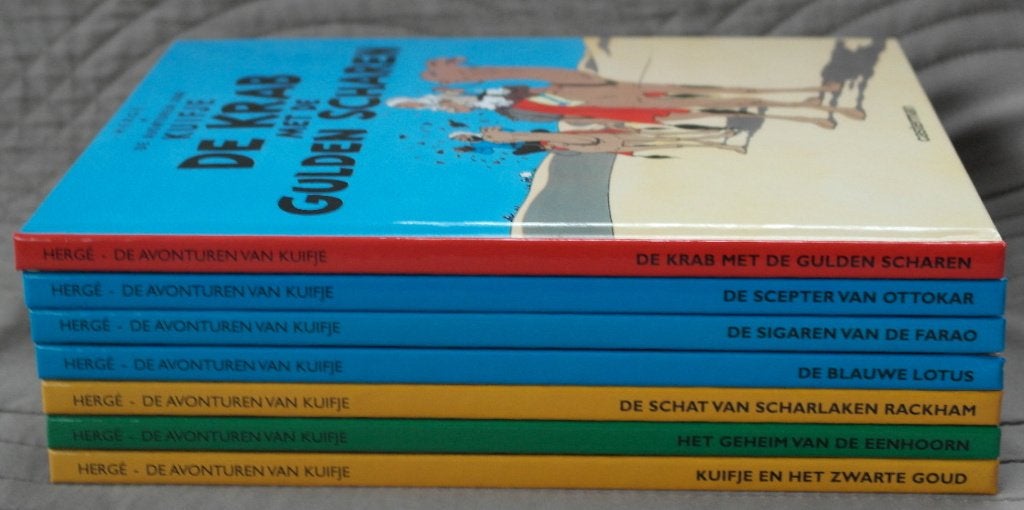 De avonturen van Kuifje (7 boekjes), Hergé (George Rémi), Complete serie of reeks, Ophalen of Verzenden, Zo goed als nieuw
