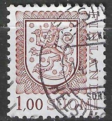 Finlande 1981 - Yvert 840 - Armoiries - 1 m. (ST), Timbres & Monnaies, Timbres | Europe | Scandinavie, Envoi, Finlande, Affranchi