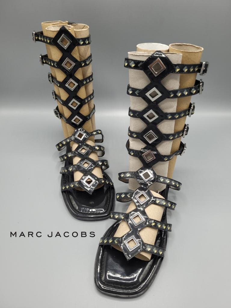 Marc Jacobs gladiators NIEUW! Mt 39,5 winkelprijs 695€, Marc by Marc Jacobs, Zwart, Nieuw, Sandalen of Muiltjes