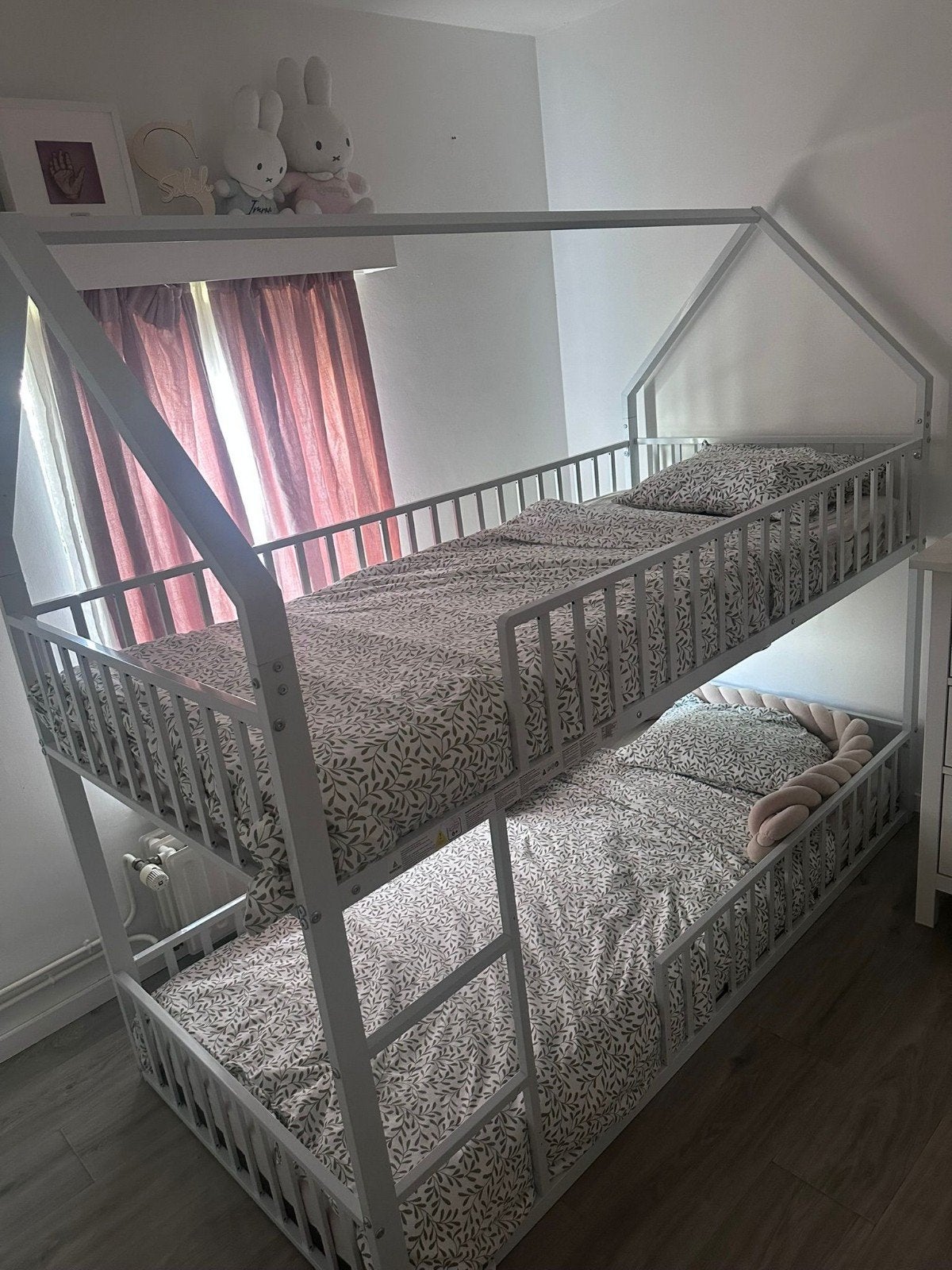 Witte Stapelbed in nieuwstaat! 90x200, Huis en Inrichting, Slaapkamer | Stapelbedden en Hoogslapers, Ophalen, 200 cm, Stapelbed