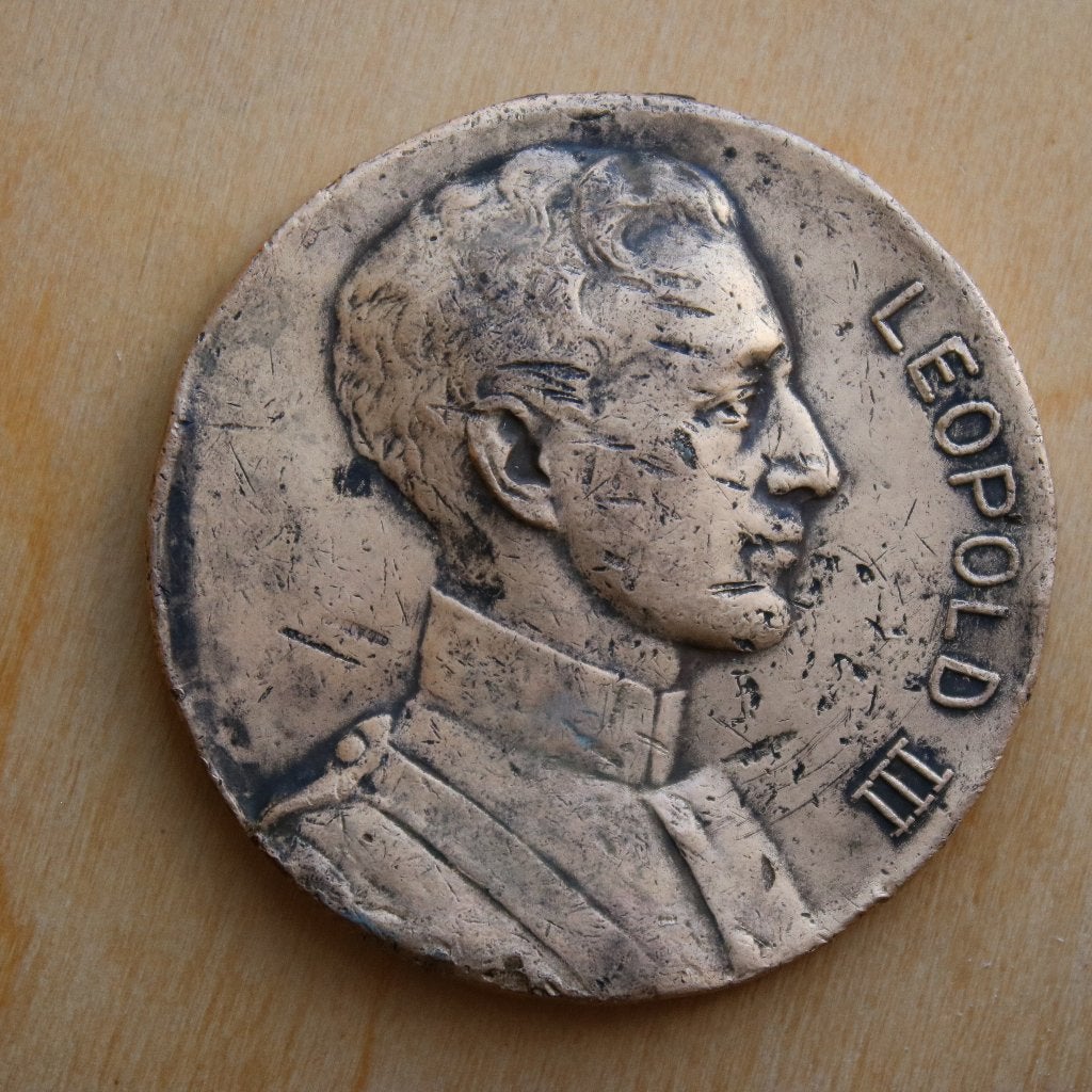 Medaille 'Leopold 3 Stad Vilvoorde Grote Jaarmarkt Wedstrijd, Enlèvement ou Envoi, Autres matériaux
