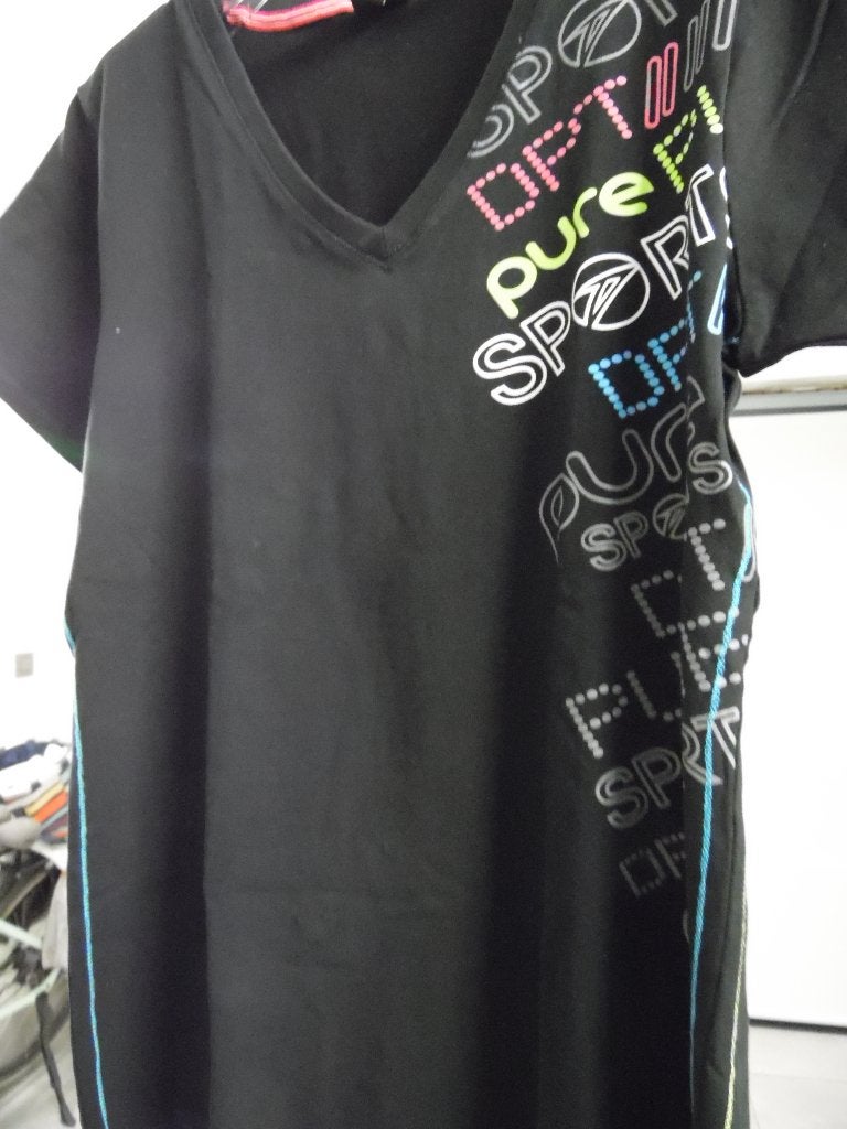 Sport T-Shirts, Zwart, Maat 42/44 (L), Ophalen of Verzenden, Fitness of Aerobics
