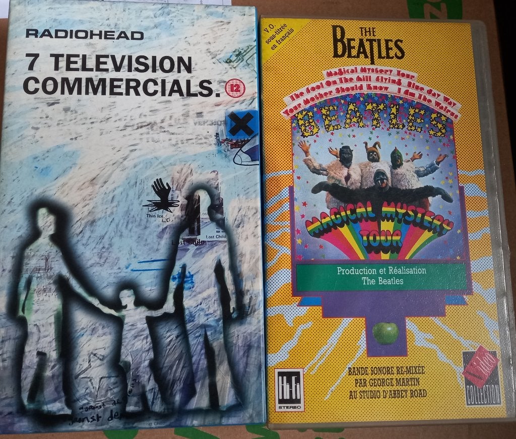 VHS Originales groupes rock  Beatles,  Radiohead, U2, Cd's en Dvd's, Ophalen of Verzenden, Zo goed als nieuw, Classic Rock
