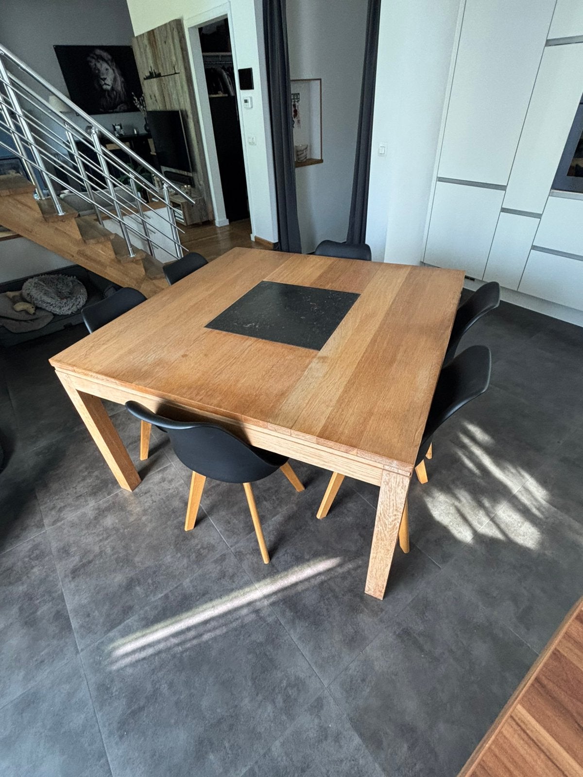 Table salle à manger, Maison & Meubles, Tables | Tables à manger, Comme neuf, 100 à 150 cm, Enlèvement, Chêne