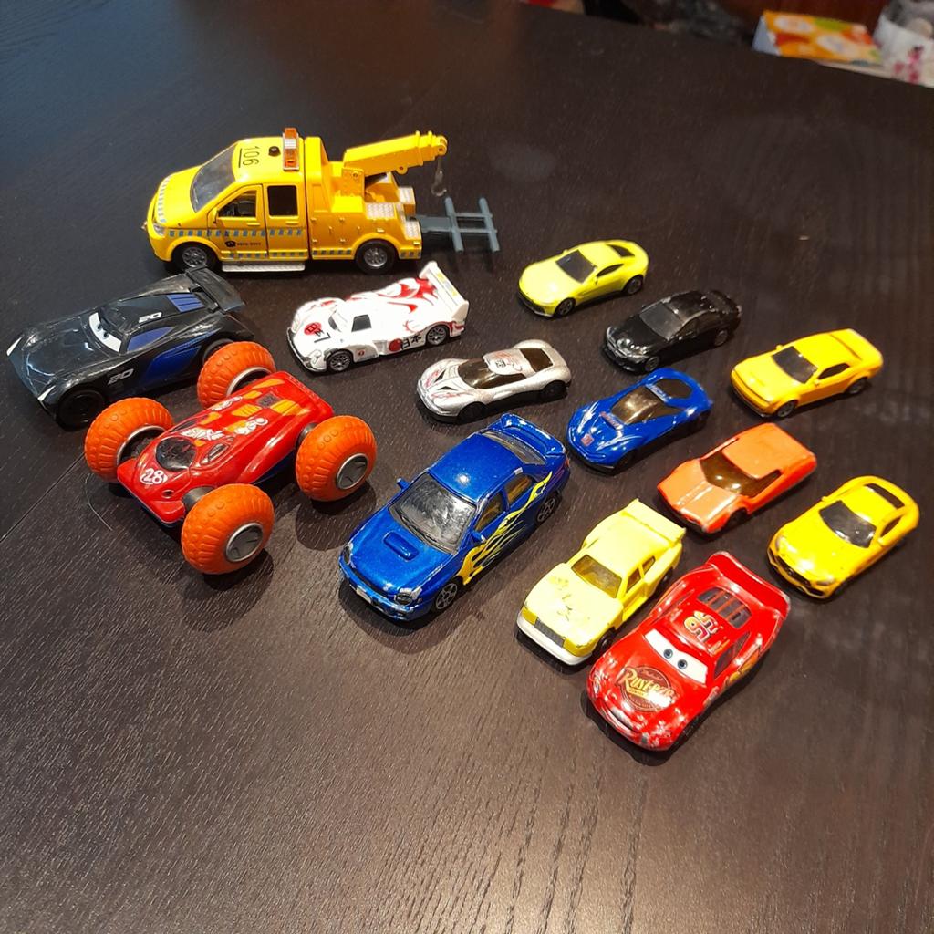 Lotje van 14 speelgoed auto's, Ophalen of Verzenden