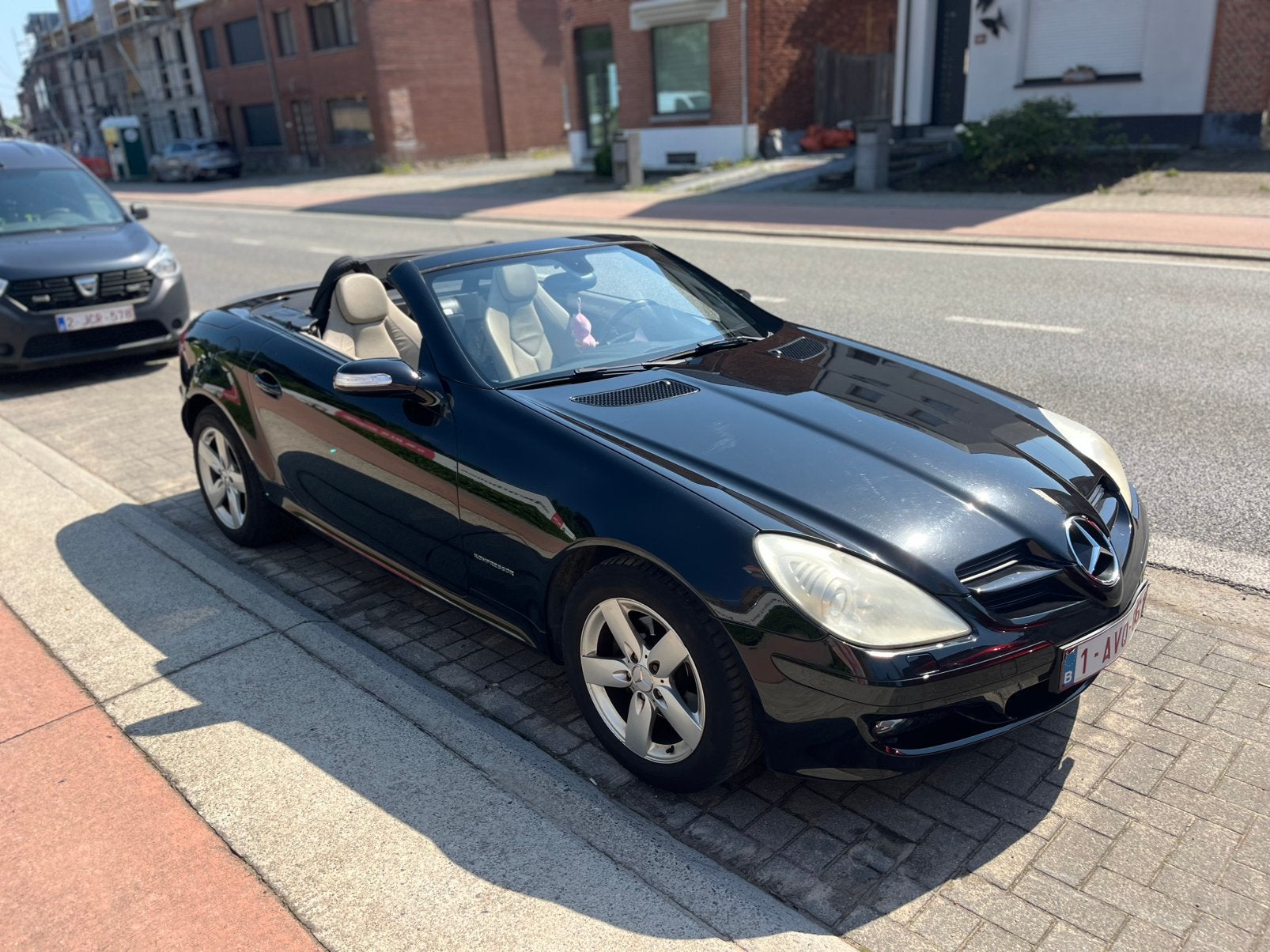 Mercedes SLK Kompressor, Auto's, Automaat, Beige, SLK, Particulier