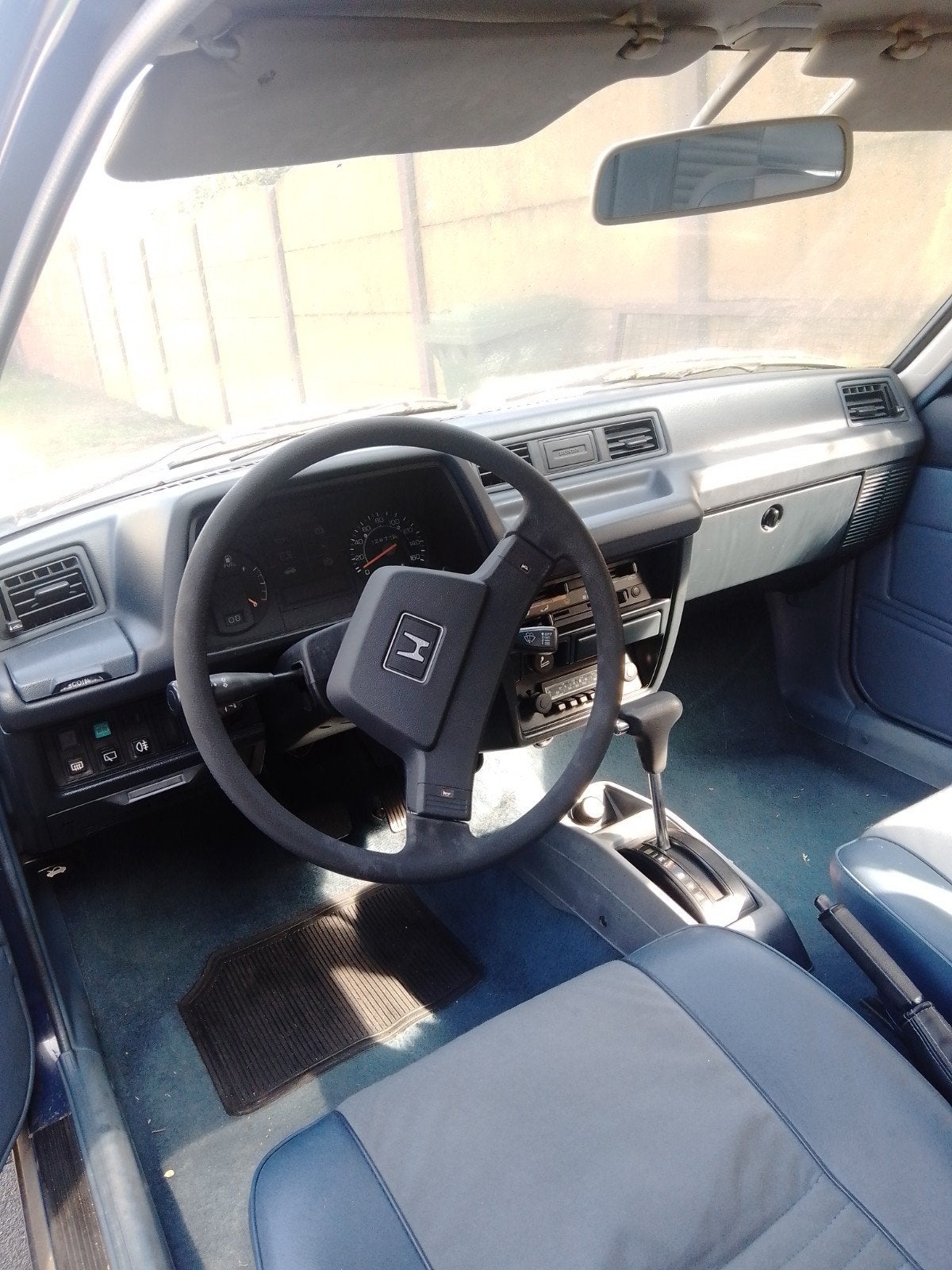 honda civic 1983 eerste eigenaar.., Auto's, Stof, Blauw, Particulier, Blauw