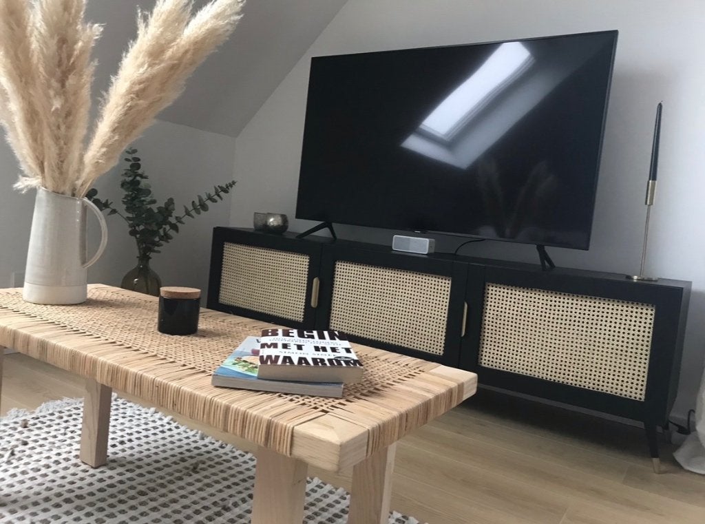 IKEA rotan Stockholm 2017 bank, Maison & Meubles, Tables | Tables de salon, 100 à 150 cm, Rotan scandinavisch, Comme neuf, Enlèvement