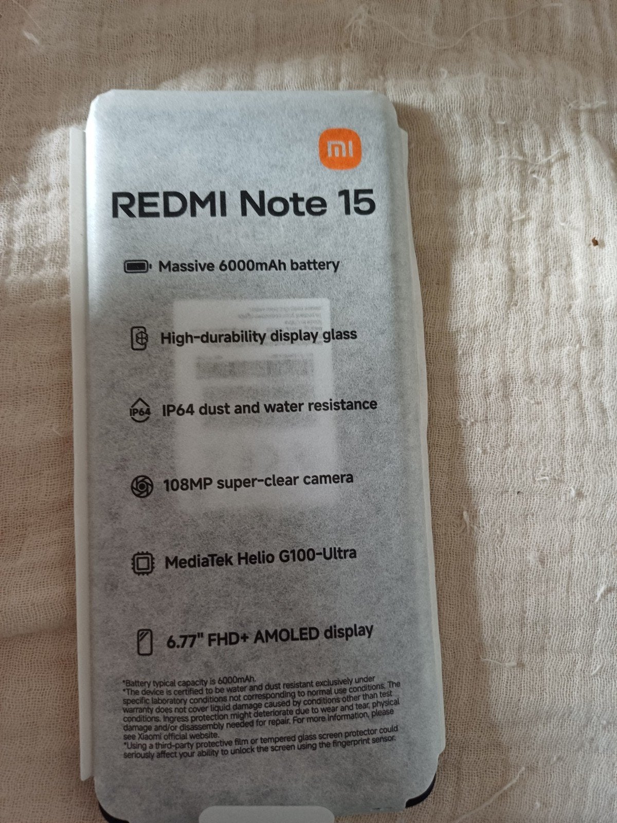 xiaomi redmi note 15 4g neuf, Télécoms, Enlèvement, Neuf, Universel