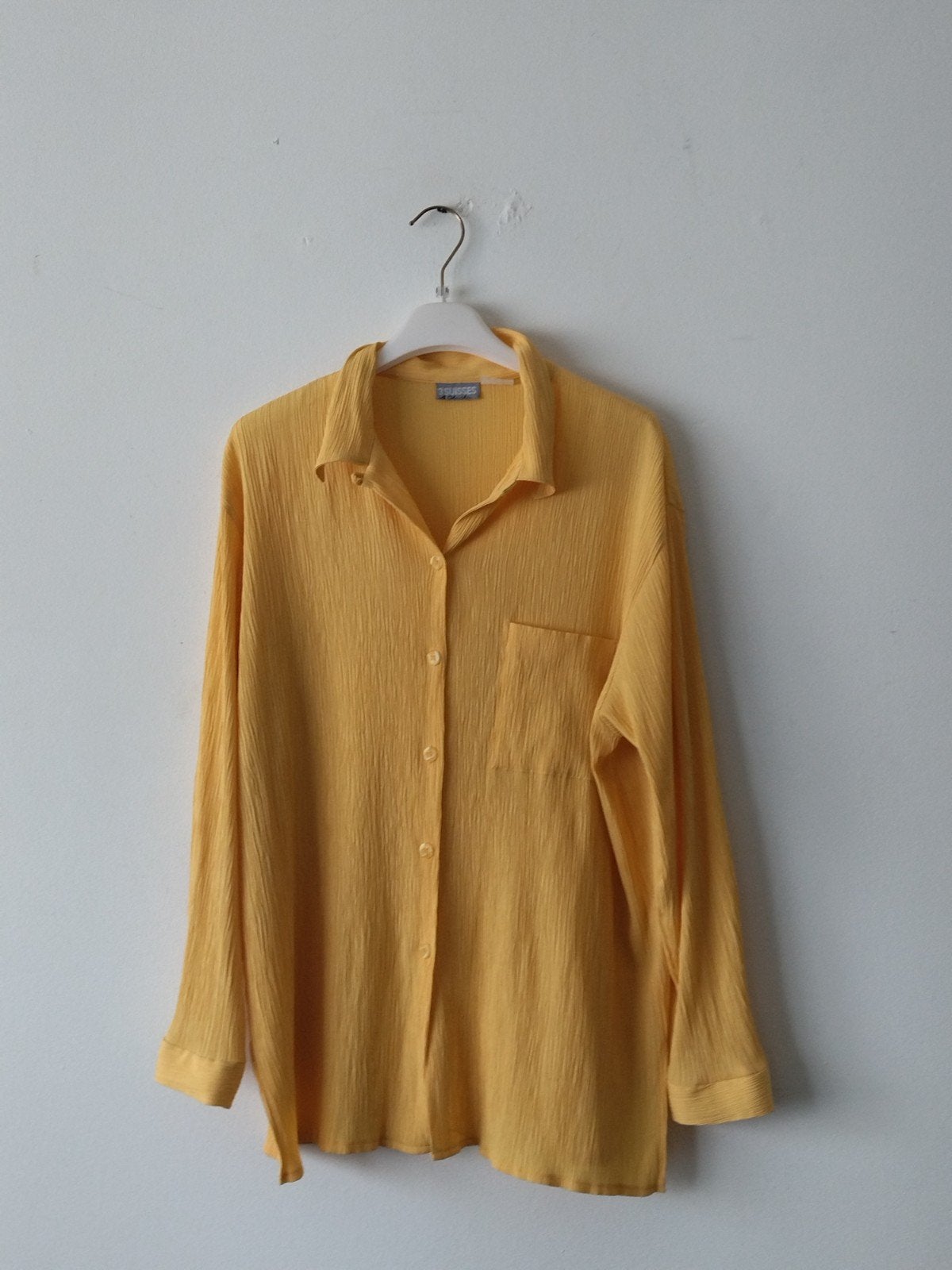 Chemise vintage couleur jaune d'œuf 3 Suisses Le Chouchou, Vêtements | Femmes, Blouses & Tuniques, Comme neuf, Jaune, Enlèvement ou Envoi