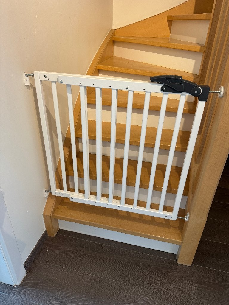 HOUTEN TRAPHEK - OLSO - WIT - 4 stuks - 71 tot 102 cm, Barrière de sécurité, Enlèvement, Utilisé, Bois