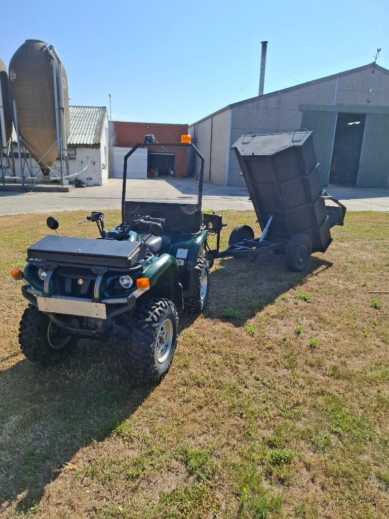 Yamaha Grizzly 660 4x4 met hydraulische kipkar, 660 cc, 1 cilinder, 12 t/m 35 kW