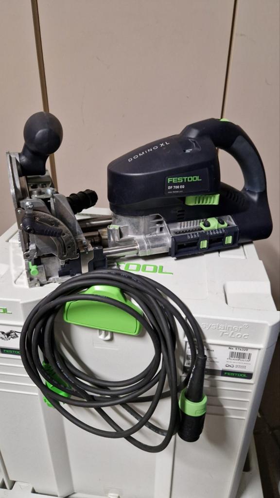 Festool Domino DF700 XL set met bijhorende systainers, Doe-het-zelf en Bouw, Ophalen, Zo goed als nieuw