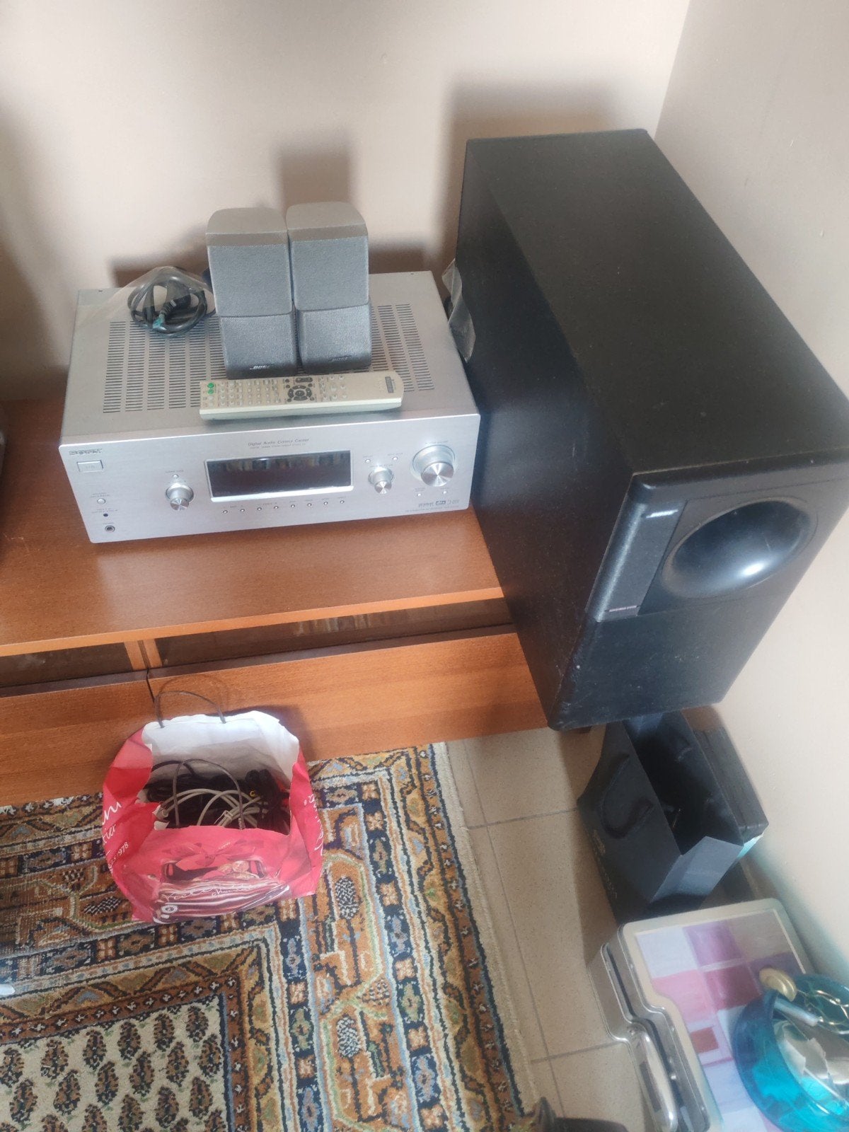 Bose Acoustimass 5 Series III surround met Sony receiver, Ophalen, Gebruikt, Losse componenten, Sony