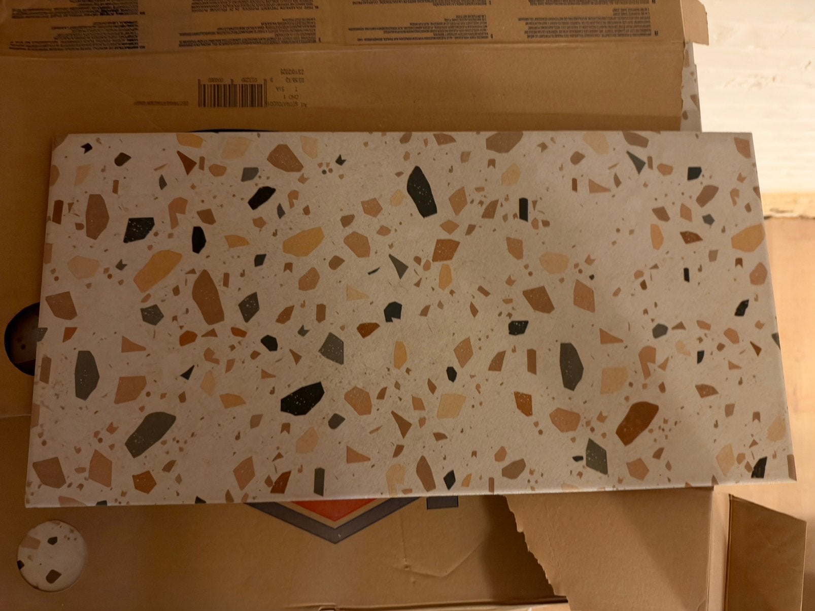 Wandtegel Sorrento mat Terrazzo 31x62cm  (10 pakken), Enlèvement, Comme neuf, Carrelage mural