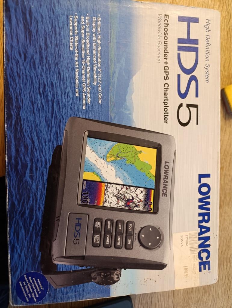 Lowrance hds5 GPS-echolood, Ophalen of Verzenden