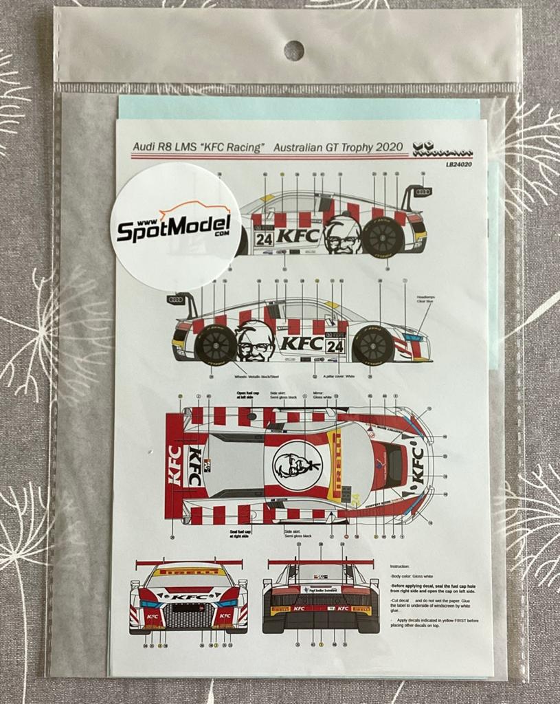 LB Production Audi R8 KFC racing Australian GT decals, Envoi, Comme neuf