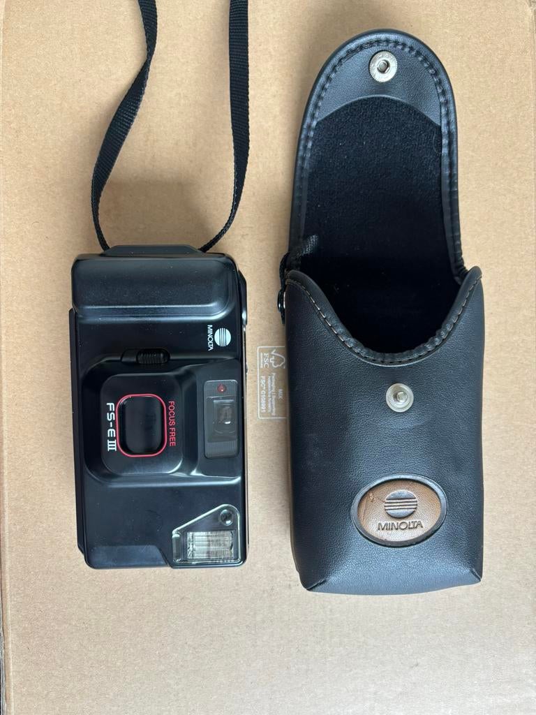Minolta FS-E3 avec sacoche et pellicule, Enlèvement ou Envoi, Comme neuf