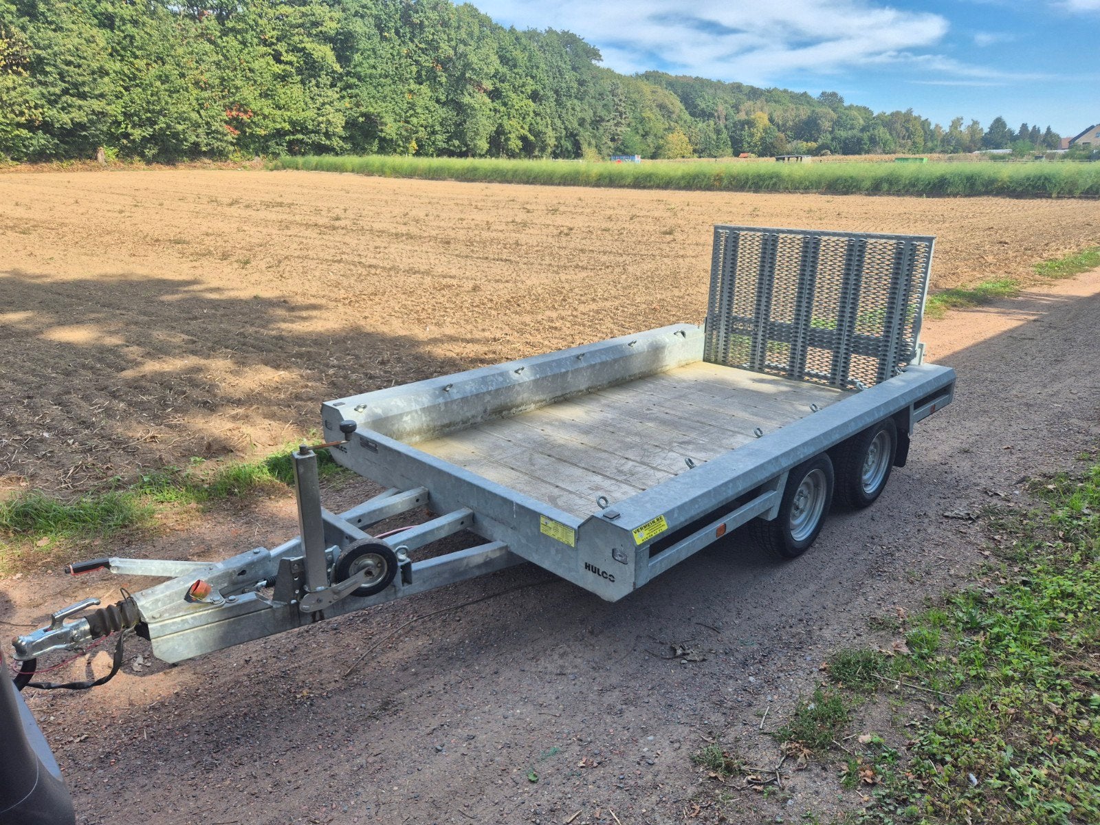 Hulco terrax Machinetransporter 3000kg, Ophalen