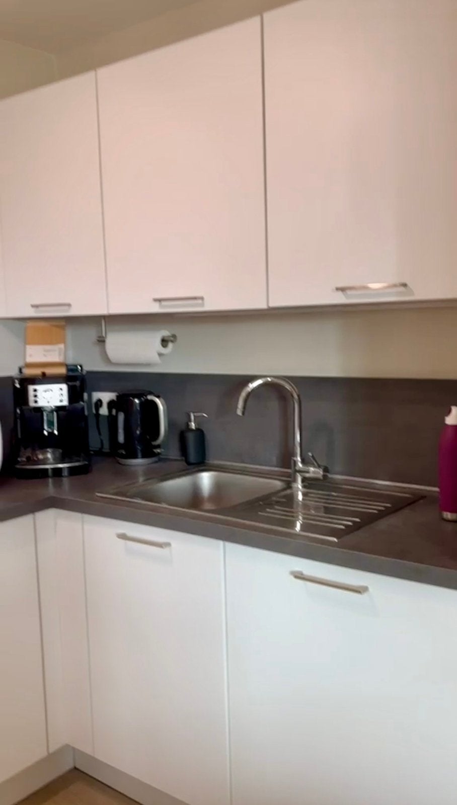 cuisine équipée Ixina complète avec électroménager, Comme neuf, Enlèvement, Blanc, Avec îlot