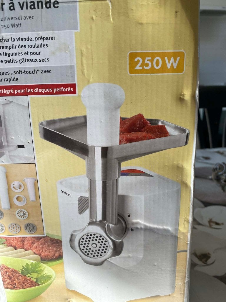 Electrische vlees/groentenmolen, Snijmachine, Ophalen, Nieuw