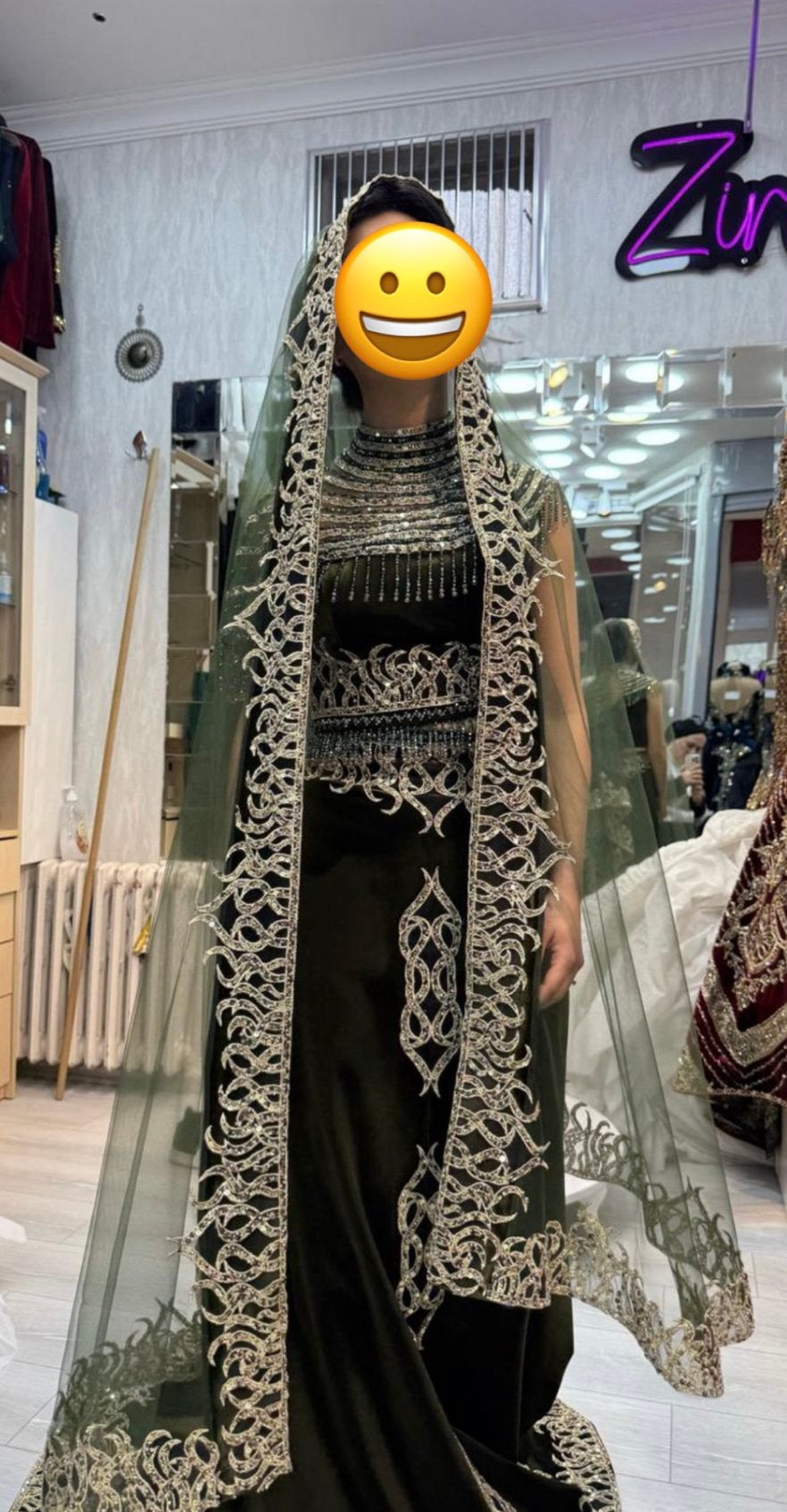 Robe henné, Vêtements | Femmes, Robe de gala, Enlèvement ou Envoi, Vert, Taille 34 (XS) ou plus petite
