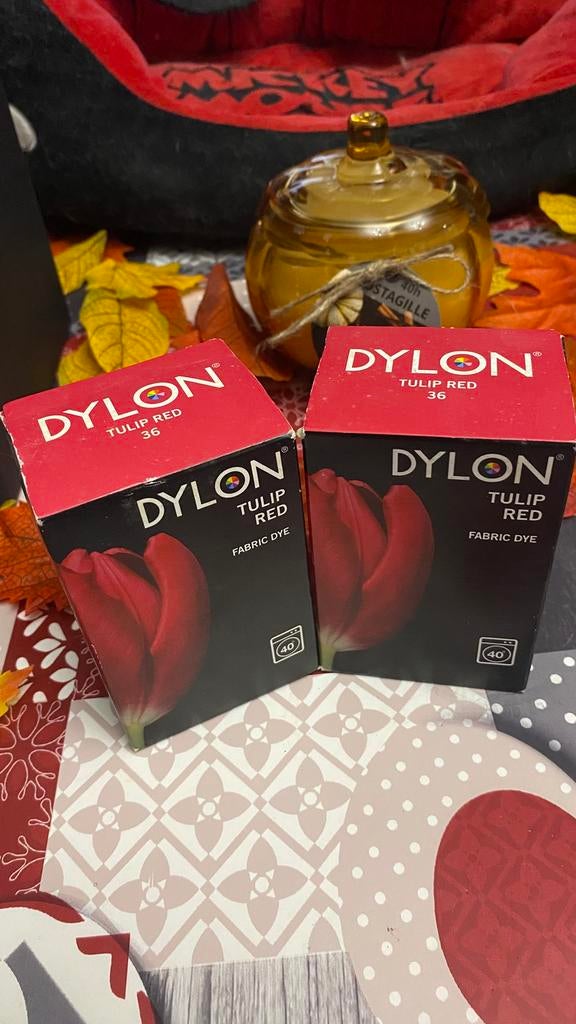 Teinture textile vêtements Dylon tulip Red 2x200g, Enlèvement, Neuf