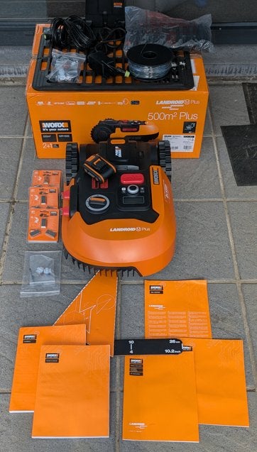 worx landroid m500 plus wr165e nieuw robot grasmaaier, Neuf, Moins de 20 cm, Enlèvement, Contrôlable via l'application