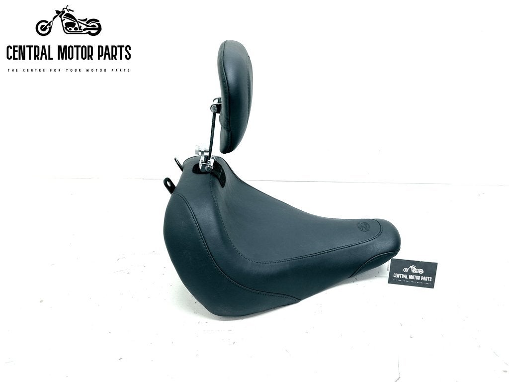 Mustang Wide Tripper Solo zadel met Backrest Fat Boy 2018-up, Verzenden, Gebruikt