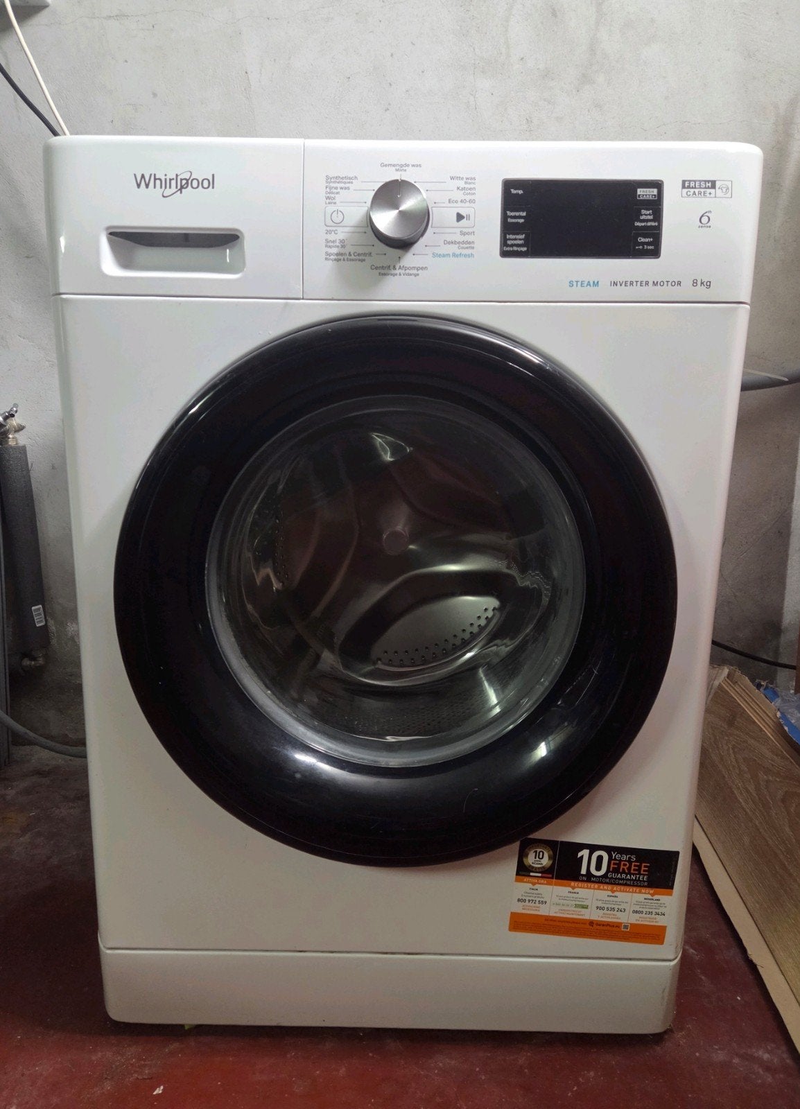 whirlpool wasmachine, Enlèvement