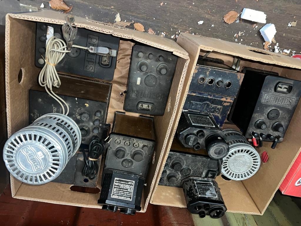 Batterij voedingen Philips jaren 20, Ophalen, Gebruikt