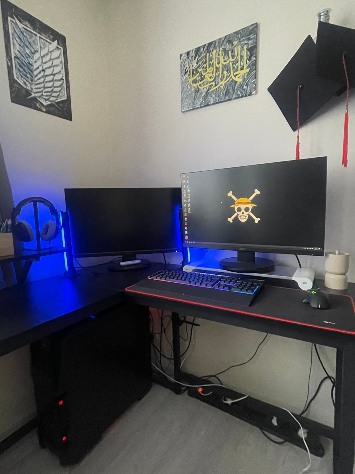 Setup Gaming Bureautique Complet ( des anciens composants), Zwart, Zo goed als nieuw, Overige materialen, Ophalen