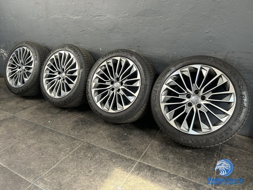 7-8mm! Originele Audi A7 C7 S7 4K S-Line 19 inch antraciete, Auto-onderdelen, 19 inch, -, -, Banden en Velgen