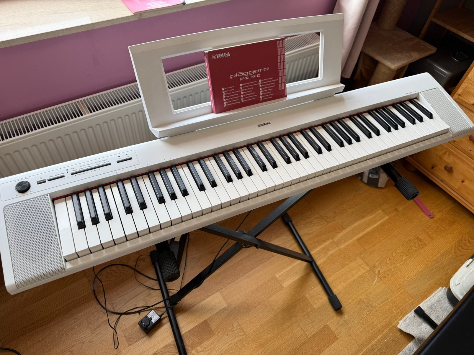 Piano portable yamaha NP32, Musique & Instruments, Enlèvement, Utilisé, Blanc, Piano