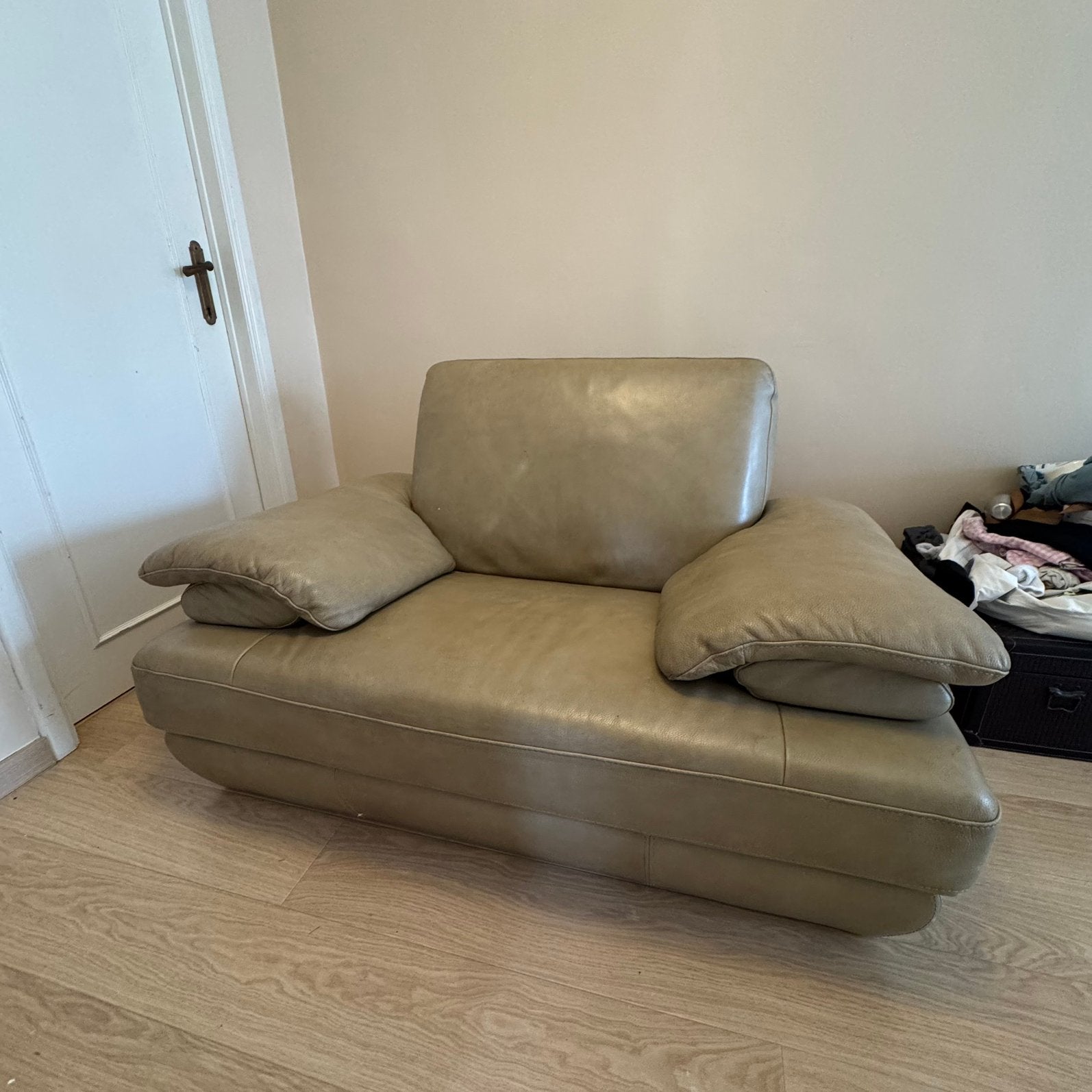 Prachtige leren zetel zoekt 2de leven, Huis en Inrichting, Ophalen, Zo goed als nieuw