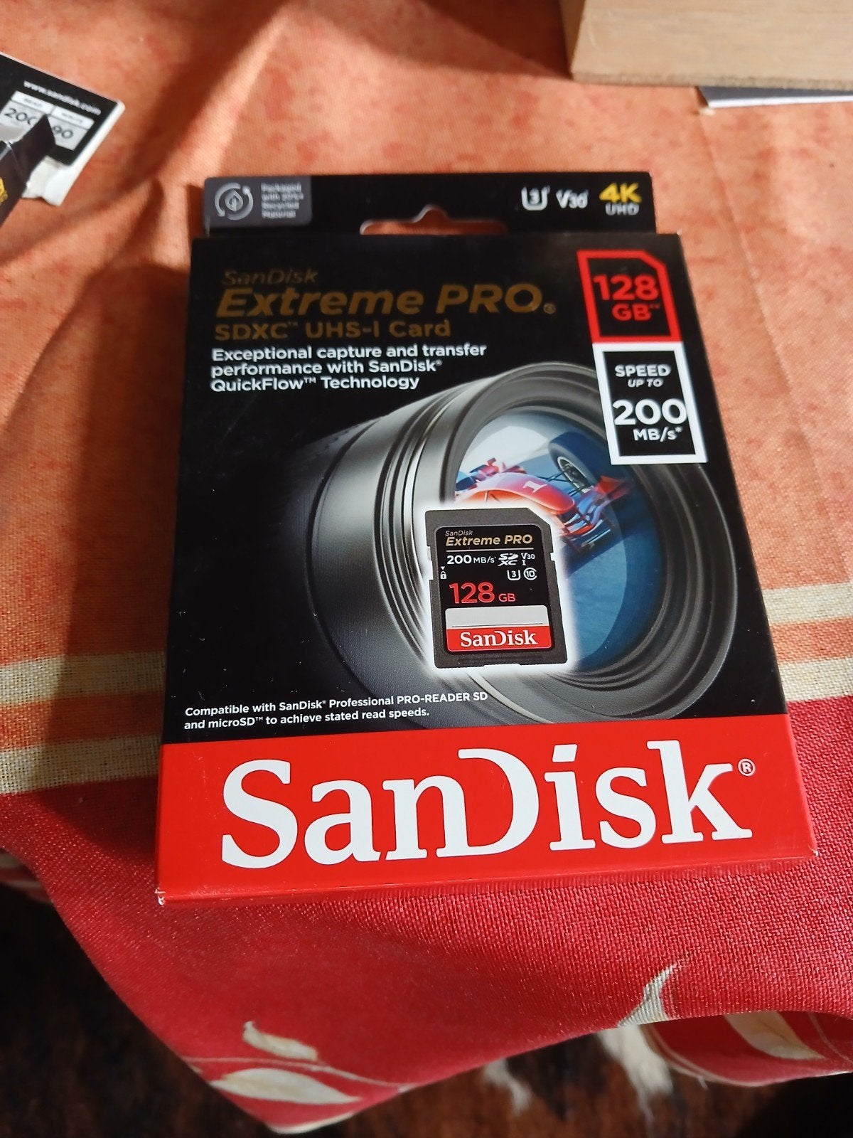 SanDisk Extreme PRO verpakking nog gesloten, Audio, Tv en Foto, Foto | Geheugenkaarten, Ophalen, SDXC, SanDisk, 128 GB
