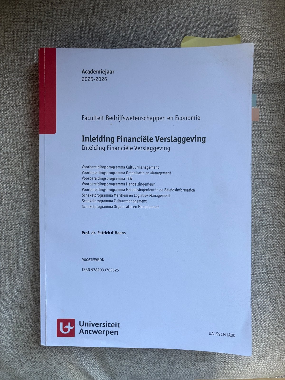 Inleiding Financiële Verlaggeving, Ophalen of Verzenden, Zo goed als nieuw