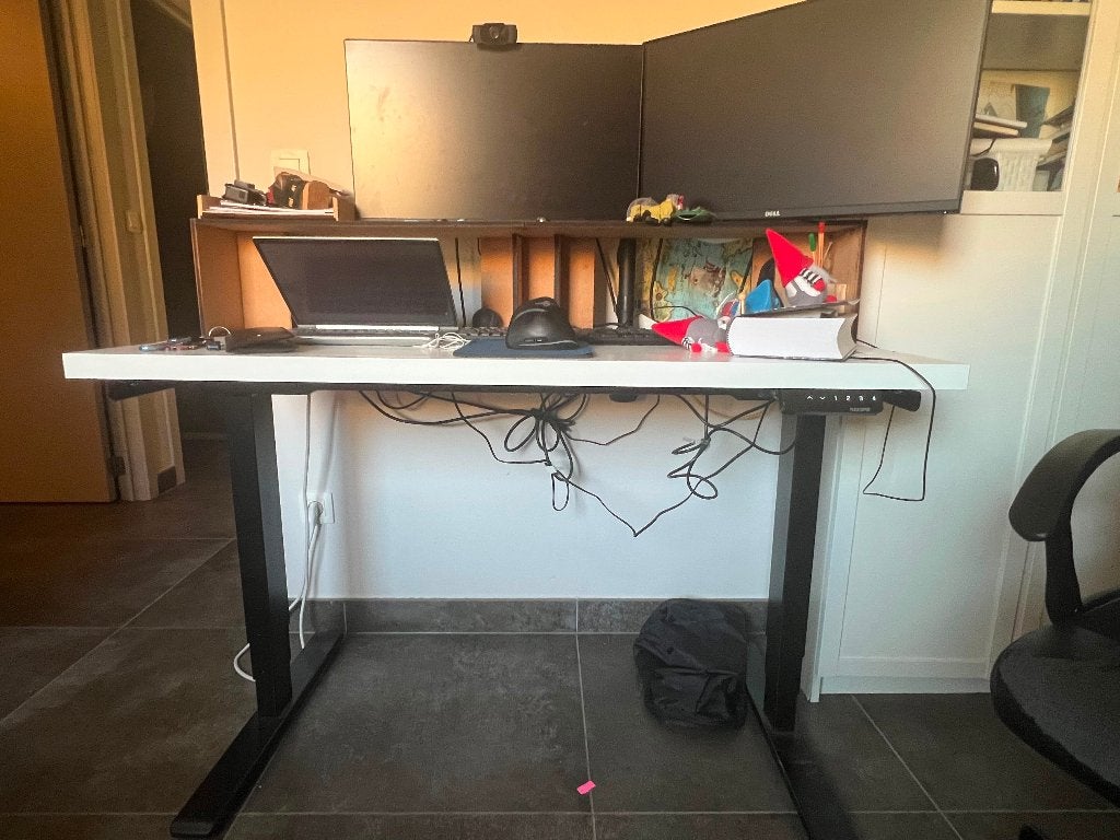 electrical standing desk, Huis en Inrichting, Ophalen, Zwart, Elektrisch, 120 cm