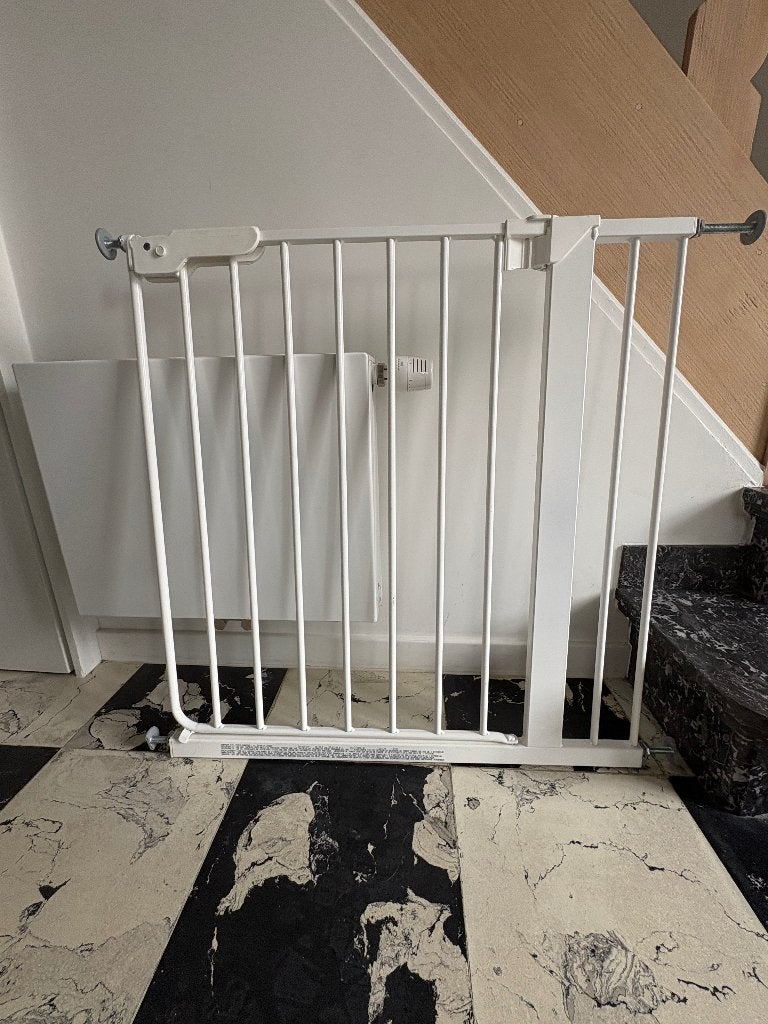 Traphekje Wit, Kinderen en Baby's, Traphekjes, Ophalen, Zo goed als nieuw, Klemhekje, Metaal of IJzer