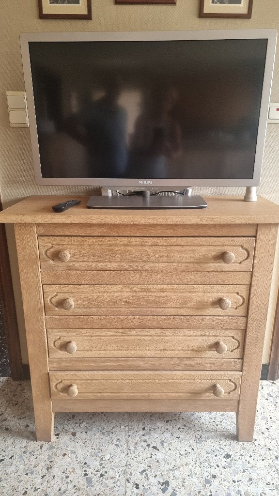 tv kast, Ophalen, Gebruikt, 100 tot 150 cm, Eikenhout
